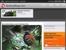 Tablet Screenshot of birdingblogs.com